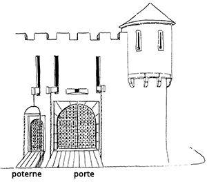 Esquisse d’une porte – état d’origine